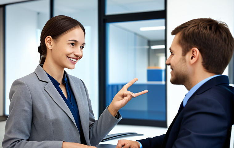 감정인식 AI 기술의 실용적 접근 방법 - Customer Service with AI**

"A friendly customer service representative, fully clothed in profession...