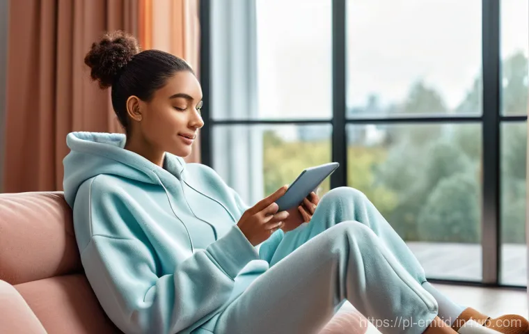 감정인식 AI 기술의 중요성 - **Prompt 1: Personalized Comfort with Emotion AI**
    A young adult (20s, any gender) is cozily sea...