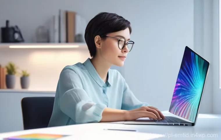 감정인식 AI 기술의 사용자 경험 개선 - Image Prompt 1: "Emotional AI Analysis in a Modern Setting"**