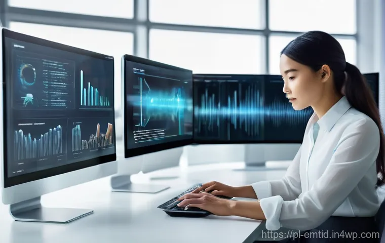 감정인식 AI의 감정 인식 정확도 개선 전략 - **Prompt:** A dynamic and visually rich scene showcasing multiple, colorful streams of data convergi...