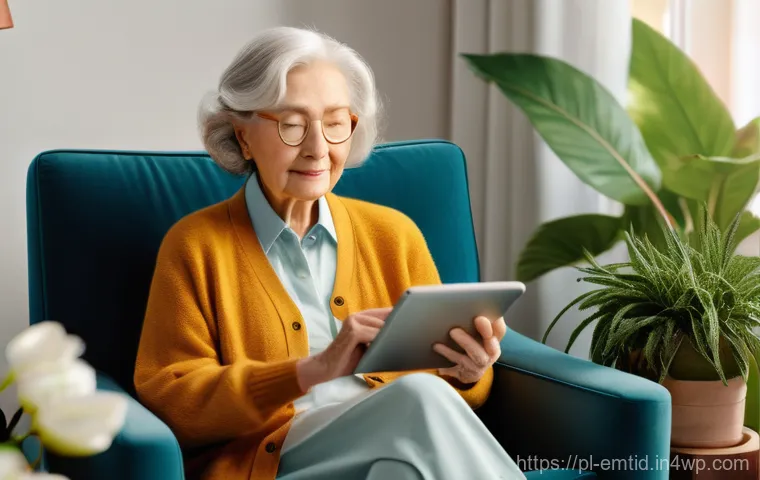 감정인식 AI 기술의 연구 동향 - **Prompt:** A young adult, around 20 years old, with a genuine, relaxed smile, is interacting with a...