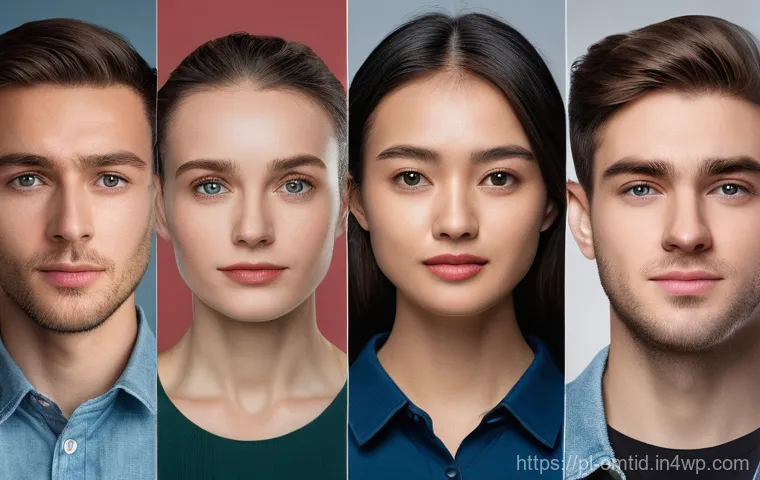 감정인식 AI 기술의 신뢰도 평가 - Here are three detailed image generation prompts in English, based on the provided text, adhering to...