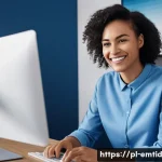 Home 15 감정인식 AI 기술의 실용적 접근 방식 - **Empathetic Customer Service Interaction:** A bright, clean, modern video call interface showing tw...